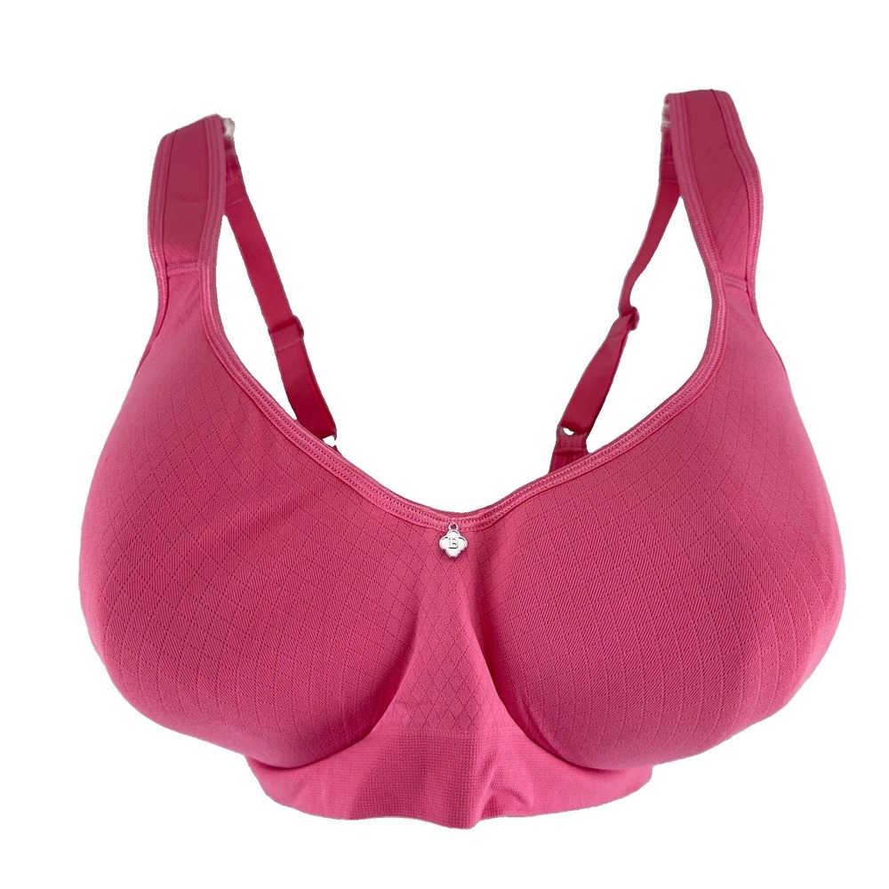 Breezies Wireless Full-Coverage Bra in Raspberry